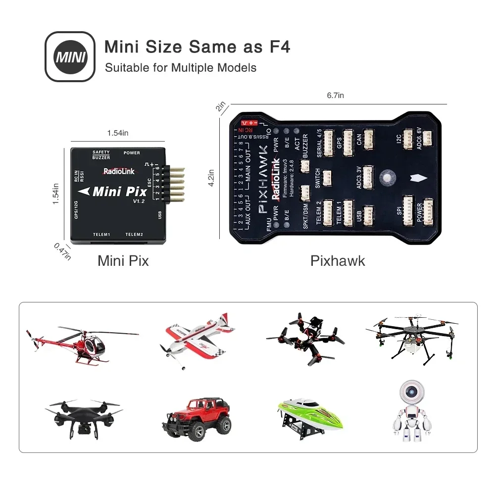 Controlador de Voo Radiolink N - Drone Racing Flight Controller avaliação e preço